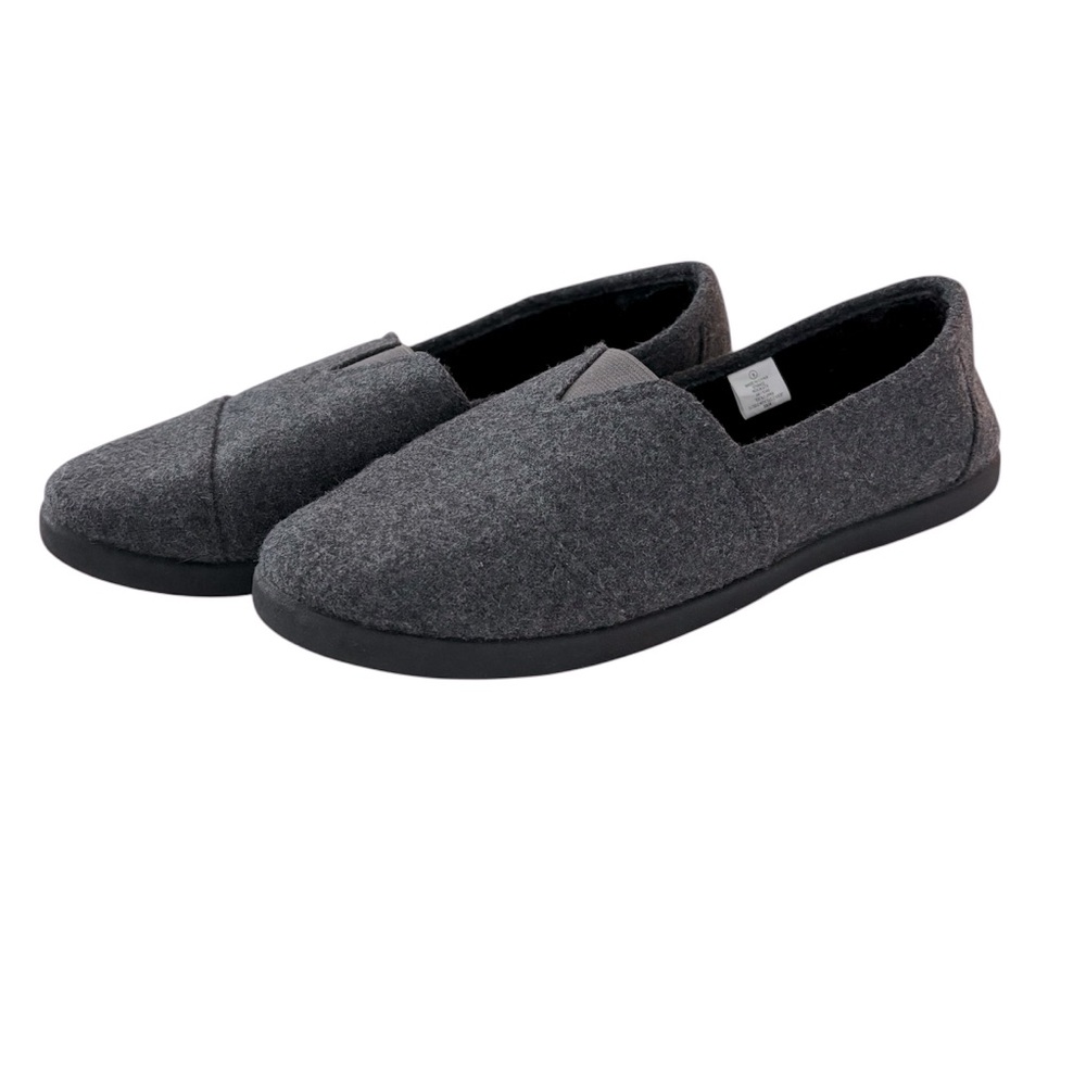 Ikonik Shoes Textile Grey Lined with Plush Fabric Cushioned Insert Comfy Slip On